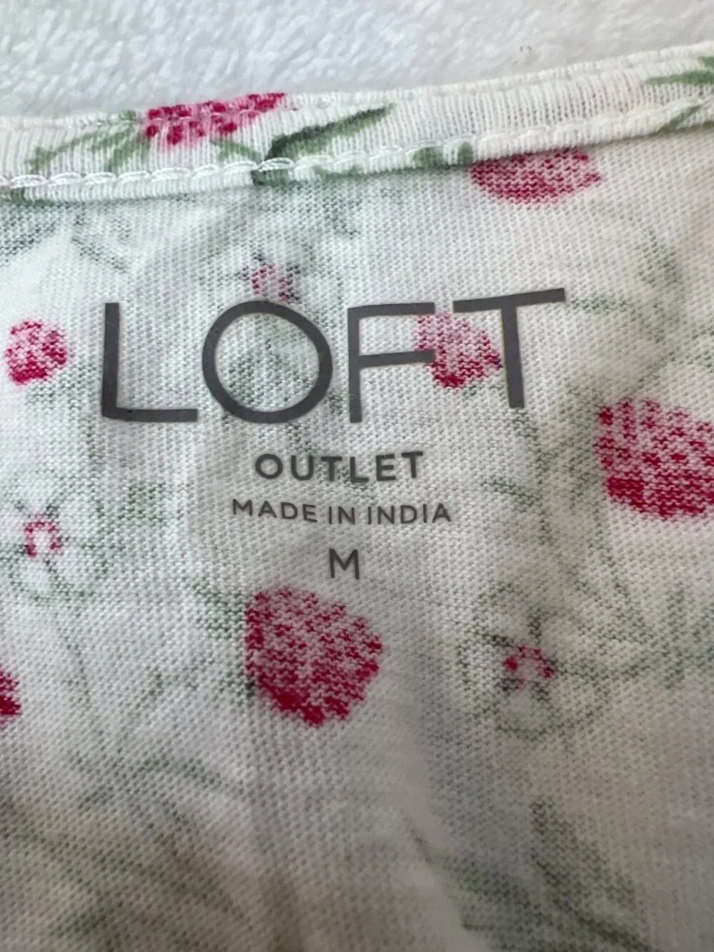 LOFT raspberry blouse